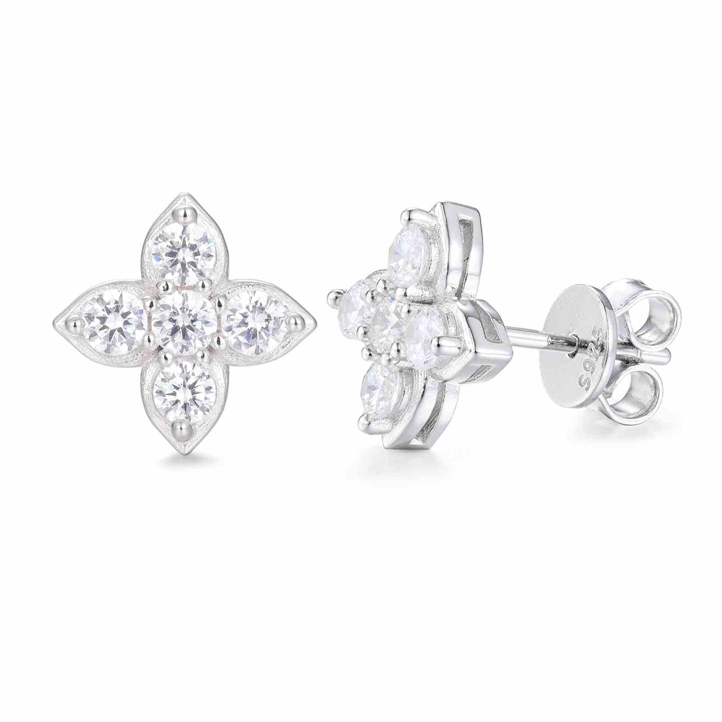 Four Leaf Clover Stud Earrings