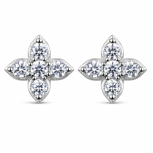 Four Leaf Clover Stud Earrings