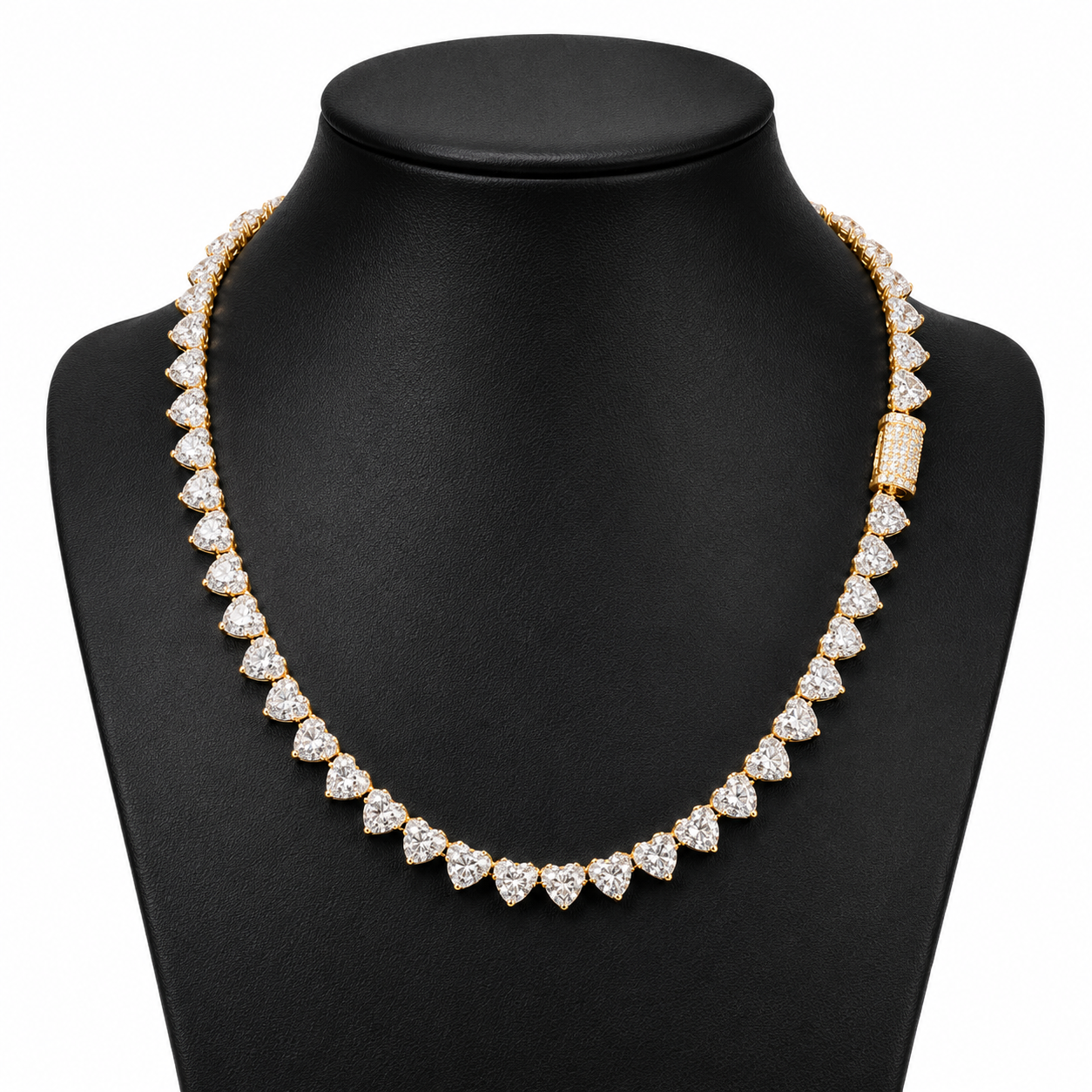 7mm Heart Cut Tennis Chain