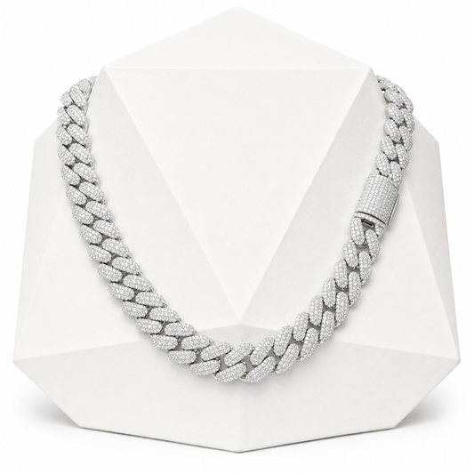 12mm 3 Rows Cuban Link Chain