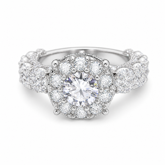 Halo Engagement Ring