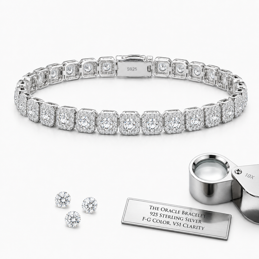 6mm Halo Tennis Bracelet