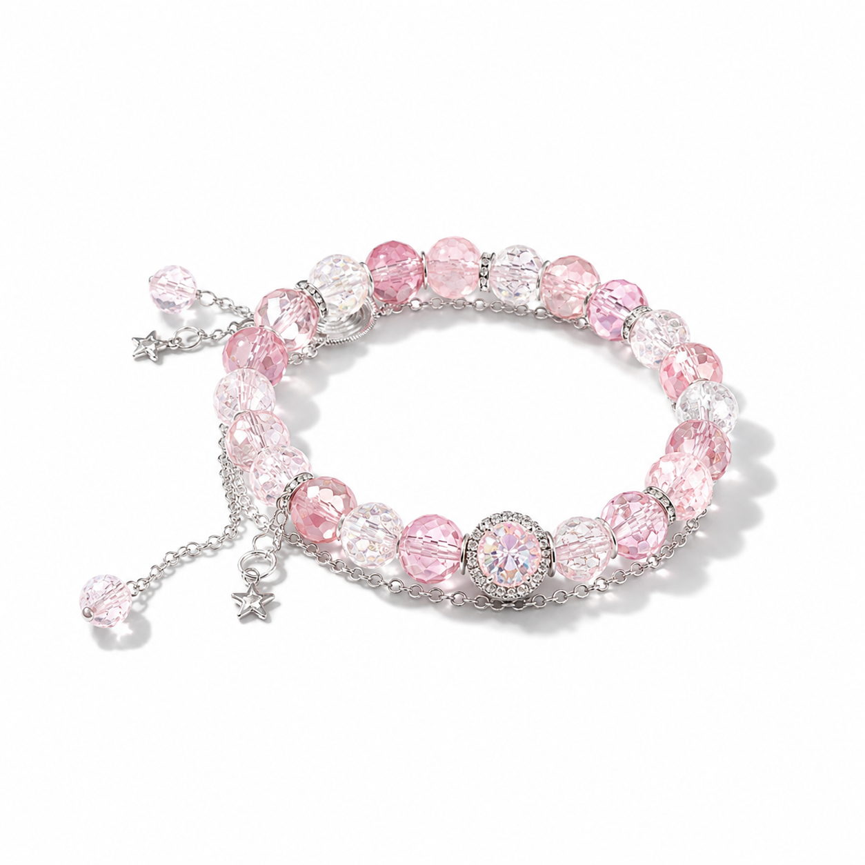 Sparkling Crystal Charm Bracelet