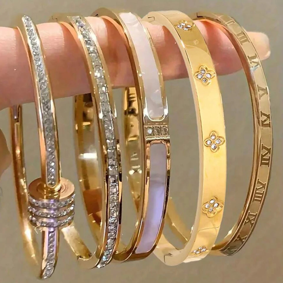 Roman Numeral Bracelet Set