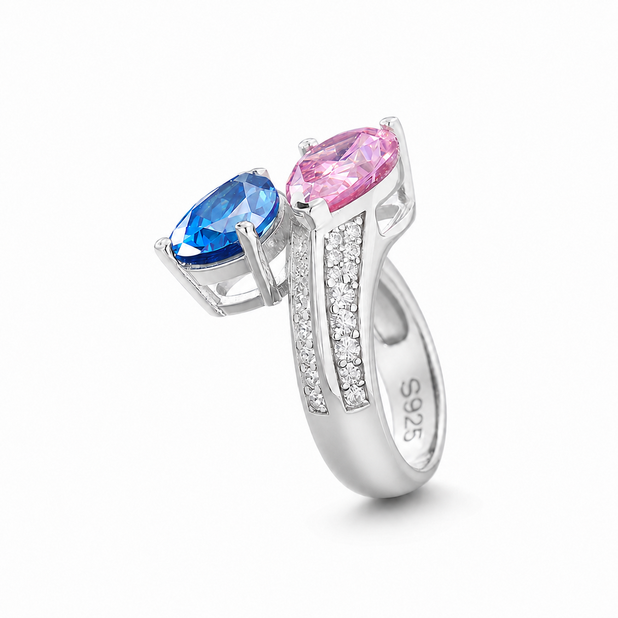 925 Sterling Silver Water Drop Finger Knuckle Adjustable Rings