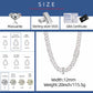 12mm Baguette Cuban Link Chain