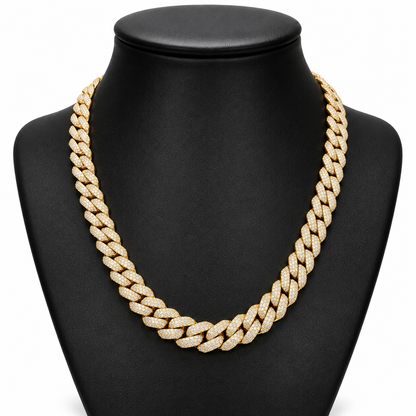 15mm 3 Rows Cuban Link Chain
