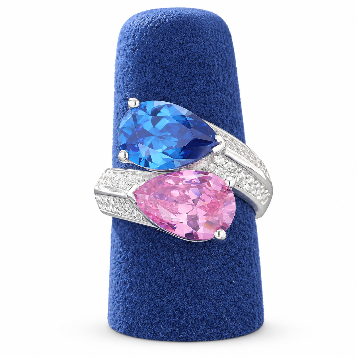 925 Sterling Silver Water Drop Finger Knuckle  Adjustable Rings