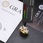 Baguette Color CZ Owl Ring