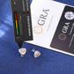 Triangle Color CZ Halo Stud Earring