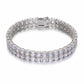 6mm-10mm 2 Rows Tennis Bracelet