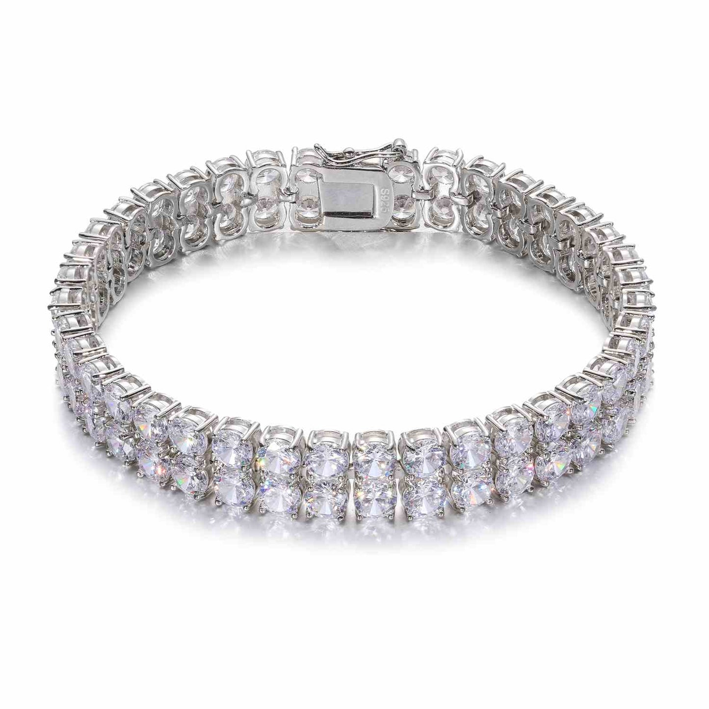 6mm-10mm 2 Rows Tennis Bracelet