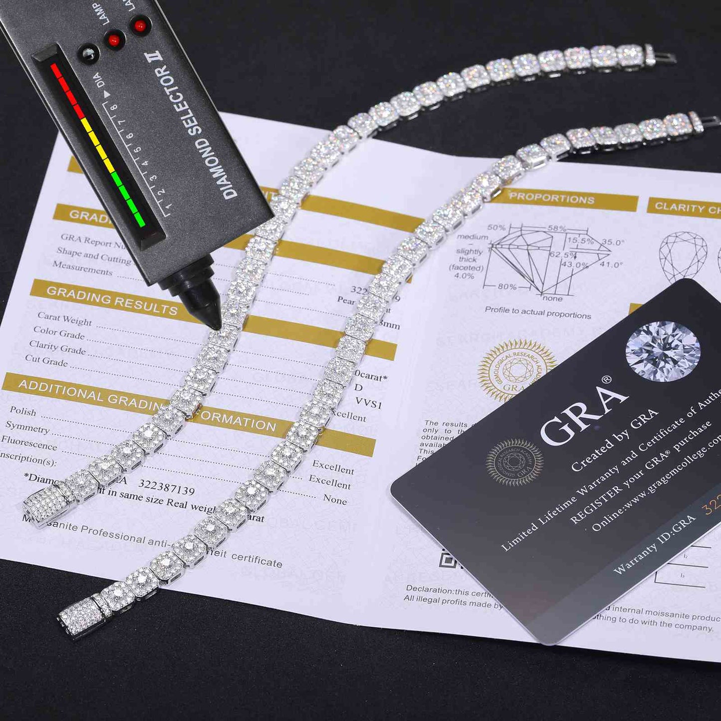 6mm Halo Tennis Bracelet