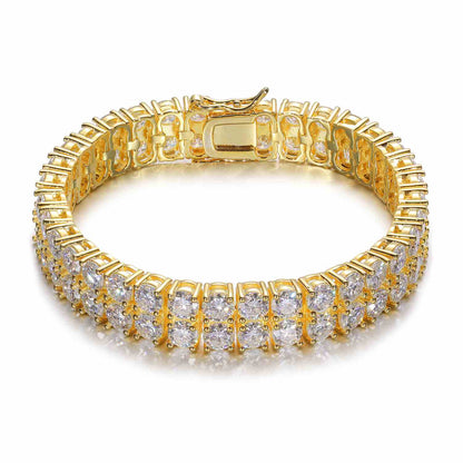 6mm-10mm 2 Rows Tennis Bracelet