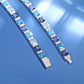 6.5mm Gradient Blue S925 Asscher Cut Tennis Bracelet - TUHE Jewelry