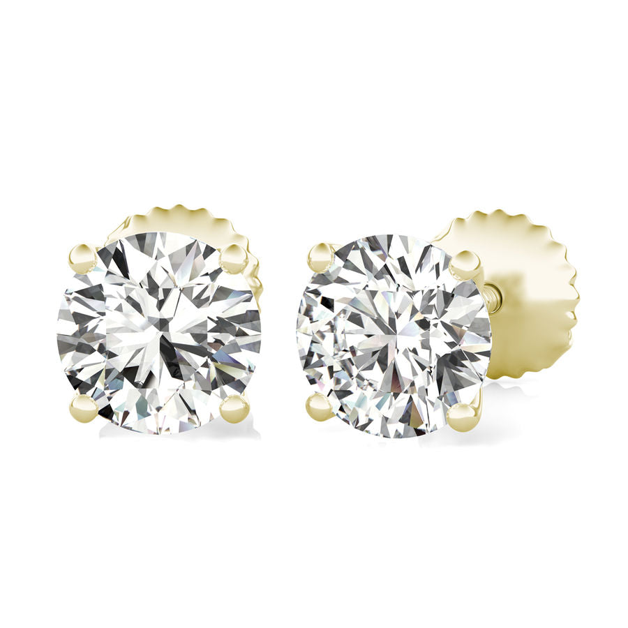 3 Carat Diamond Stud Earrings