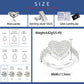 925 Silver Moissanite Gold Pave Heart Ring for Women