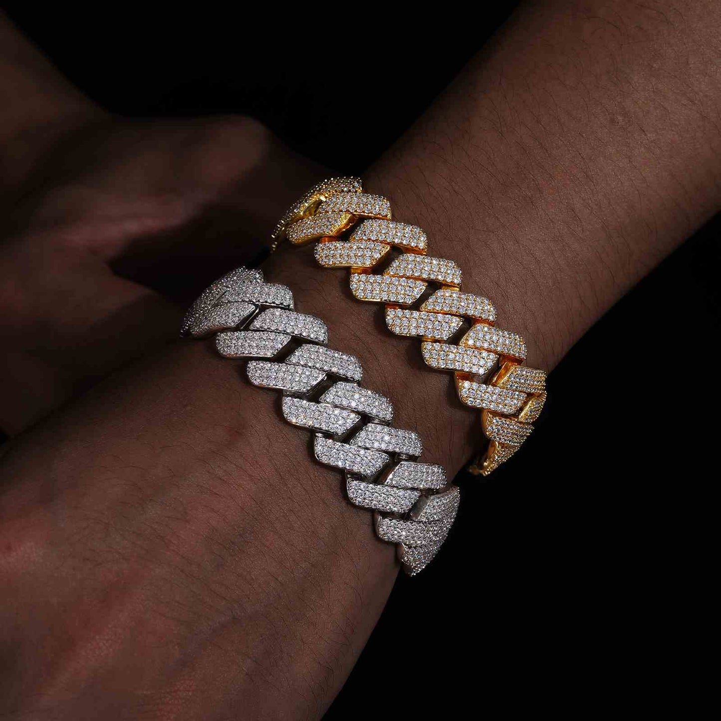 20mm 3 Rows Cuban Link Bracelet