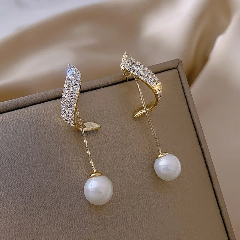 Veloura Pearl Drop Earrings