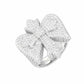 Iced Out Wing Iris Ring