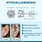 0.2ct-10ct Screw Back Round Cut Stud Earrings - TUHE Jewelry