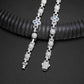 11mm Pear Cut CZ Four Leaf Clover Bracelet