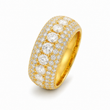 Vvs Moissanite 925 Silver Hip Hop Diamond Ring