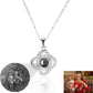 Projection Interlocked Pendant Necklace