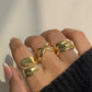 Chunky Gold & Silver Stackable Ring