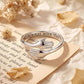 Silver Color Hug Couple Ring