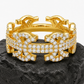 Full Iced Out Byzantine Ring