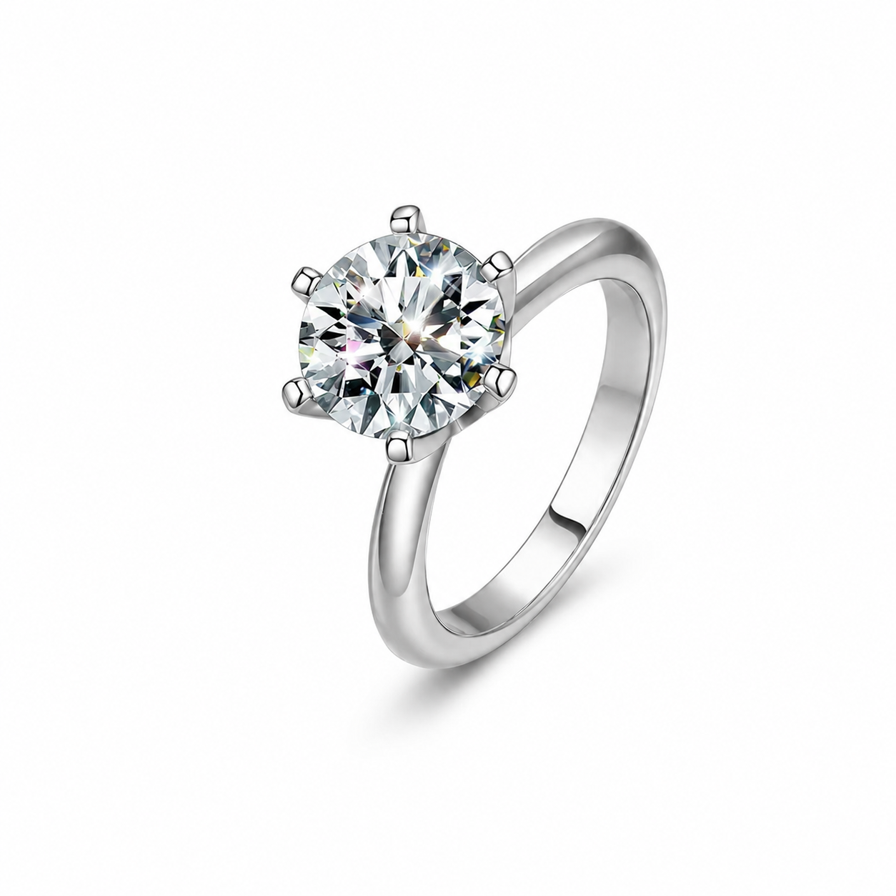 Iced Out 925 Sterling Silver VVS Moissanite Diamond Wedding Ring