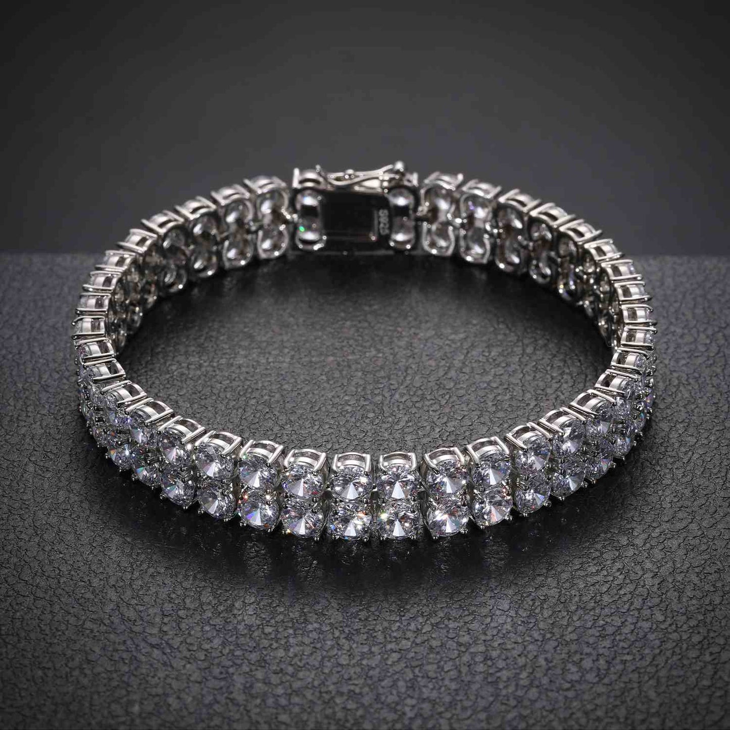 6mm-10mm 2 Rows Tennis Bracelet