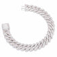 14mm 2 Rows Cuban Link Bracelet