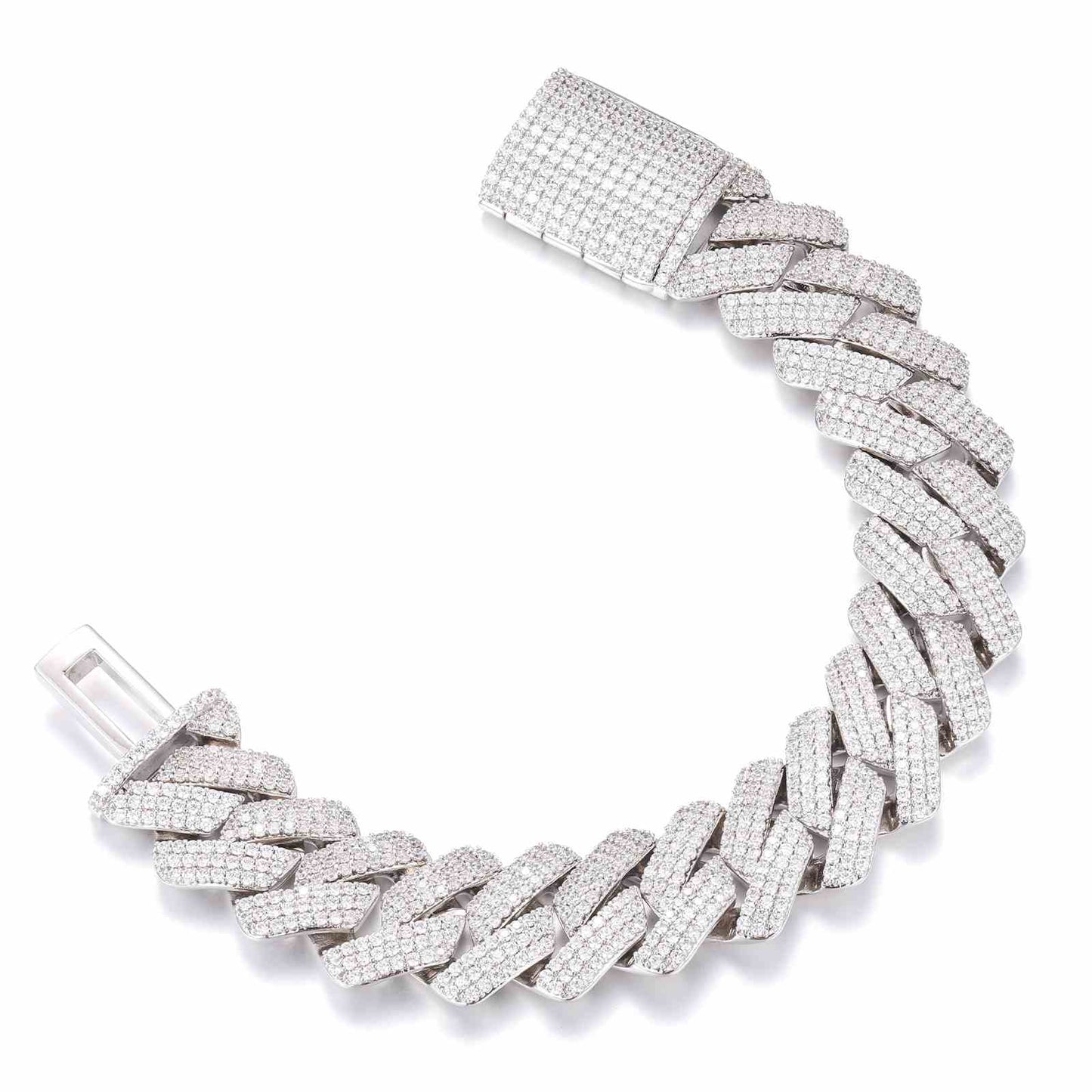 20mm 3 Rows Cuban Link Bracelet
