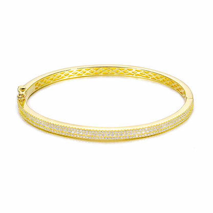 4mm 3 Rows Bracelet Bangle