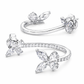 S925 Moissanite Dual Use Butterfly Earrings