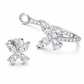 S925 Moissanite Dual Use Butterfly Earrings