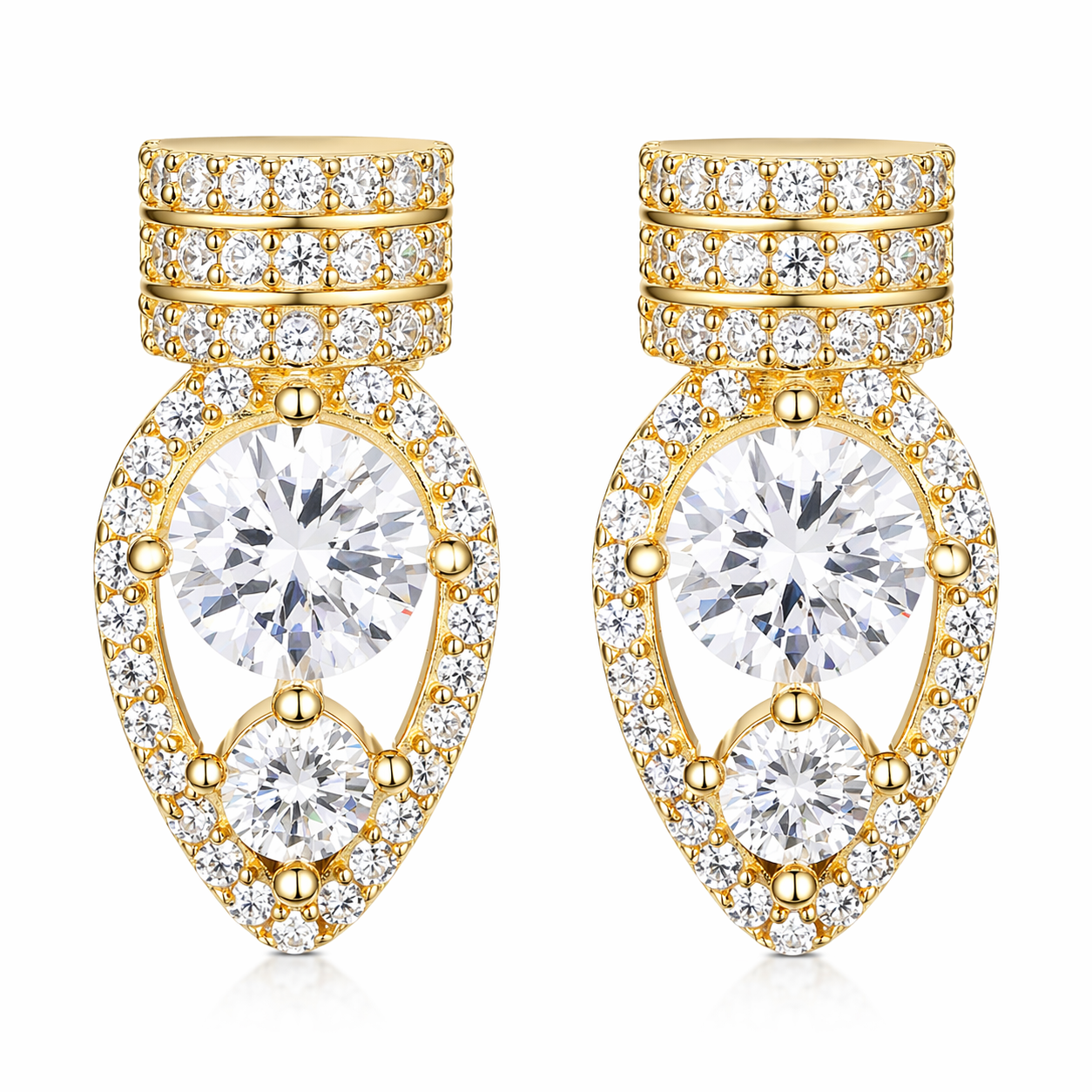 S925 Moissanite Nail Stud Earrings