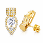 S925 Moissanite Nail Stud Earrings