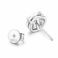 Marquise Cut Round Stud Earrings