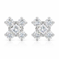 Princess Cut Stud Earring