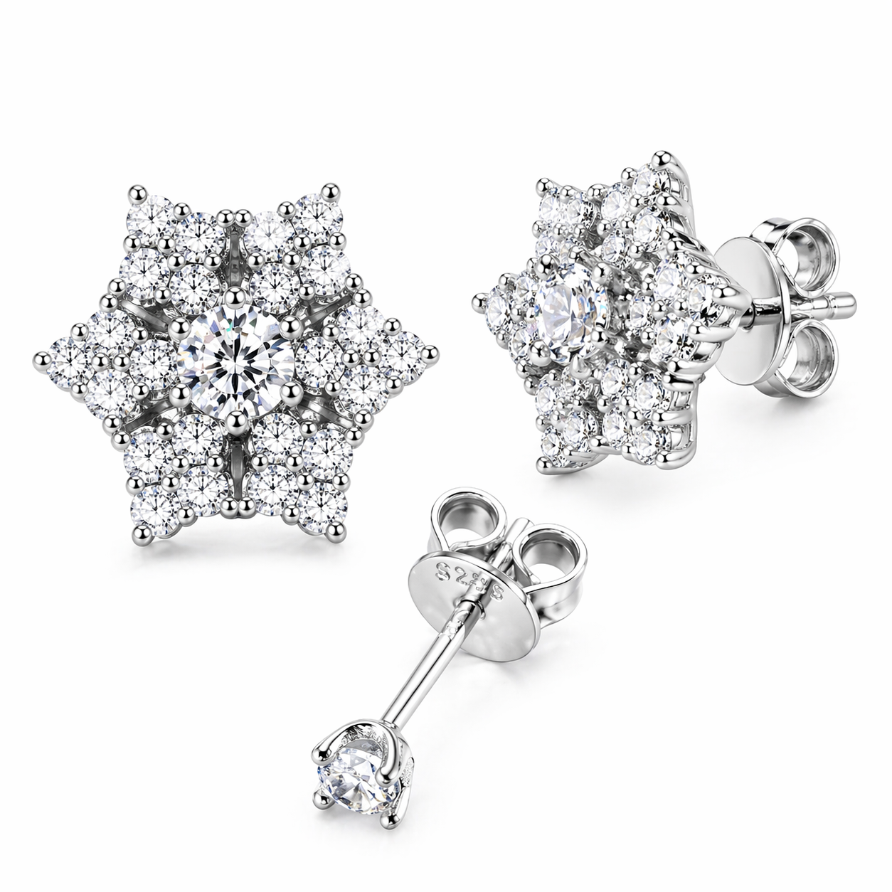 Dual Use Six-pointed Star Earring
