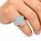S925 Moissanite Signet Ring With Blue CZ Cross