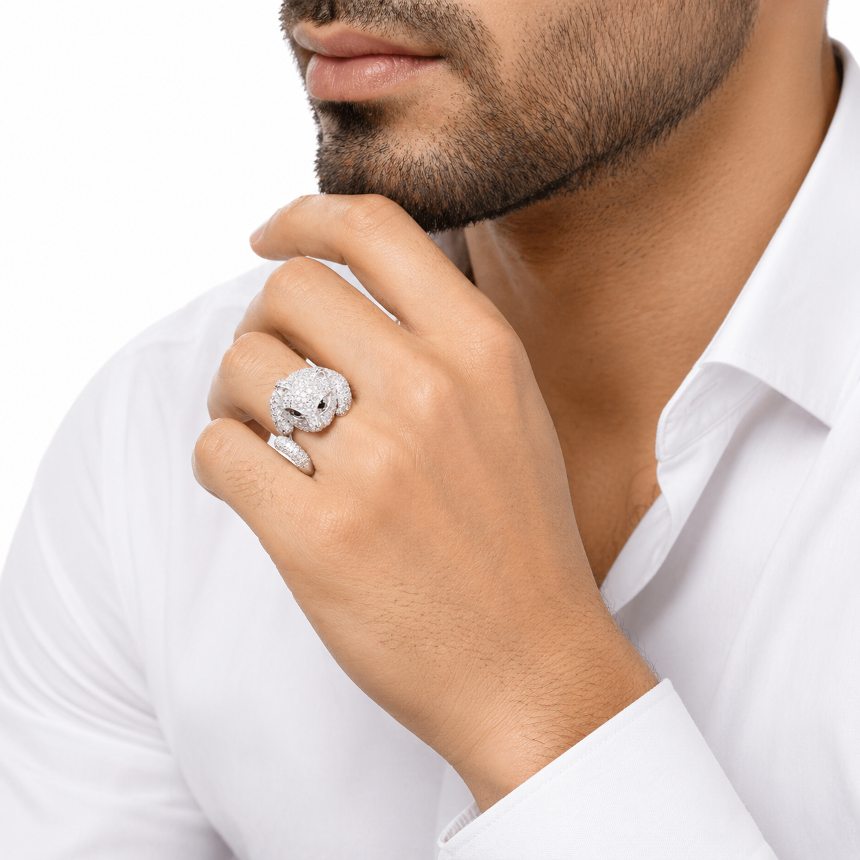 Leopard Head Animal Ring
