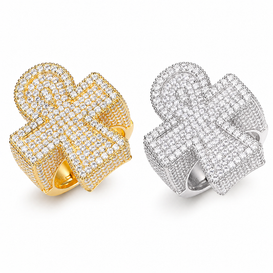 S925 Moissanite Christian Cross Ring