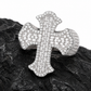 Iced Out Baguette Iris Cross Ring