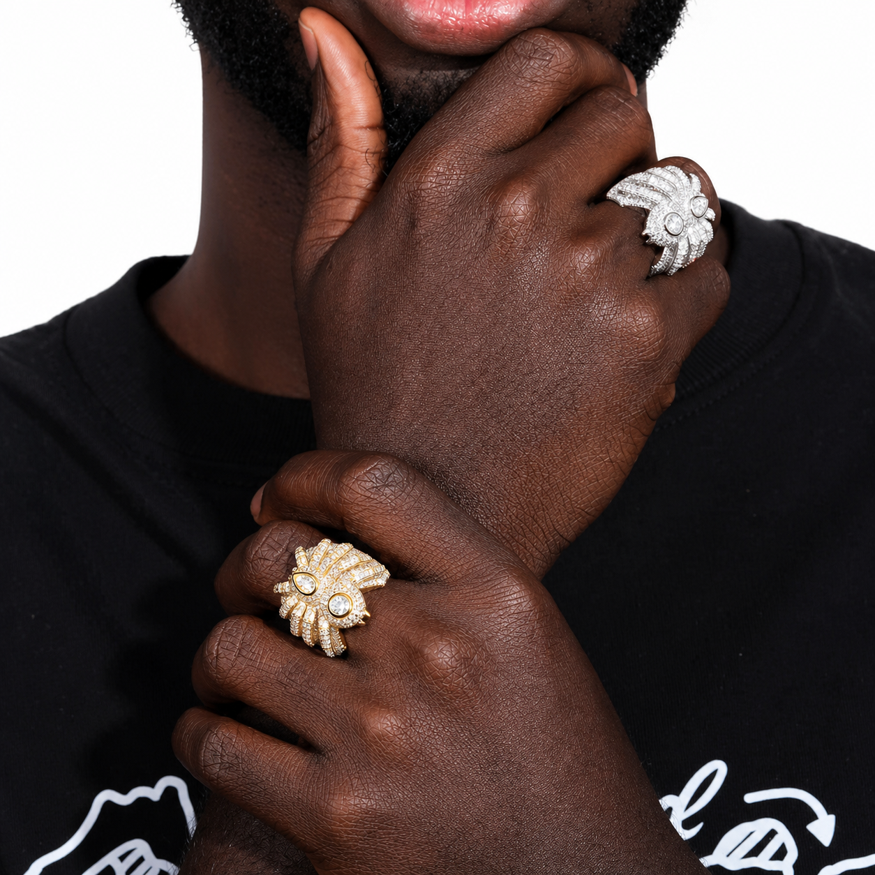 Iced Out Tarantula Ring