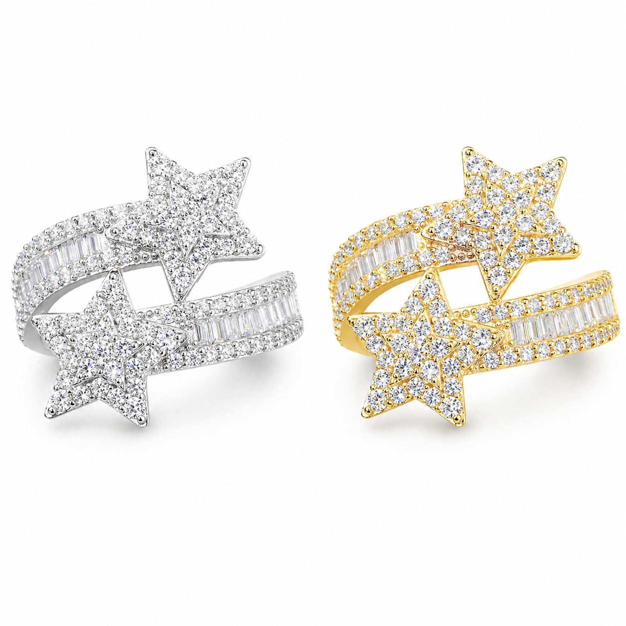 Baguette Star Ring