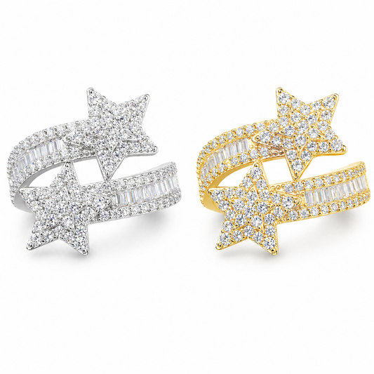 Baguette Star Ring